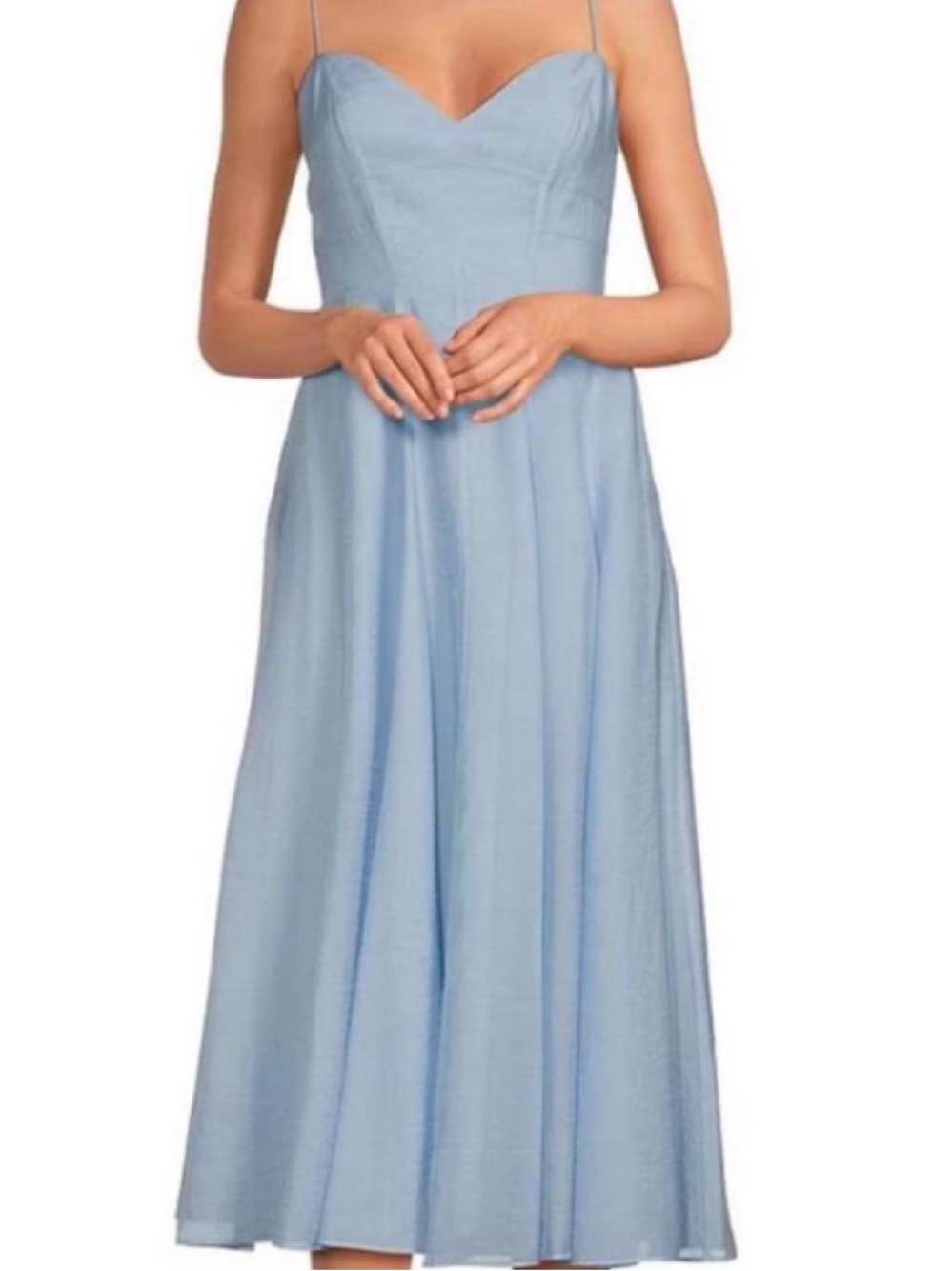 Gianni Bini Light Blue Sweetheart Midi Dress